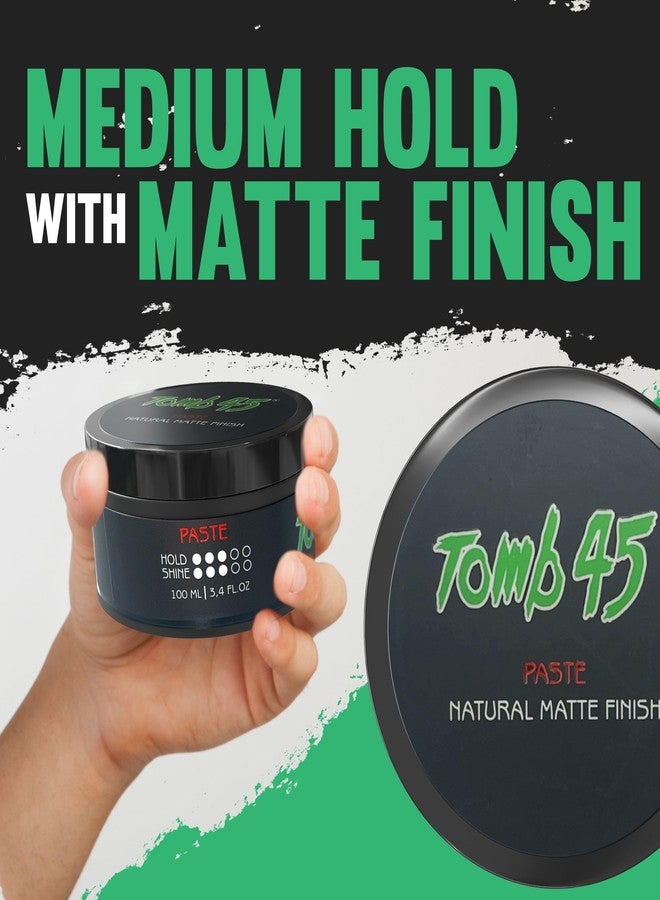 Tomb 45 Styling Paste for Men and Women - Medium Hold With a Matte Finish For All Hair Types - Image 4